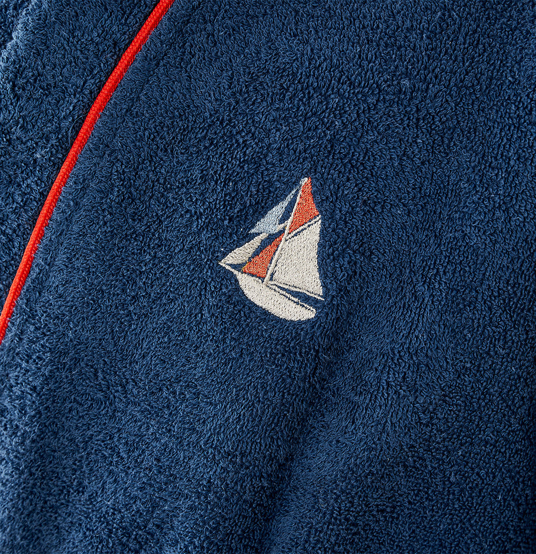 Beautiful island at sea Bathrobe