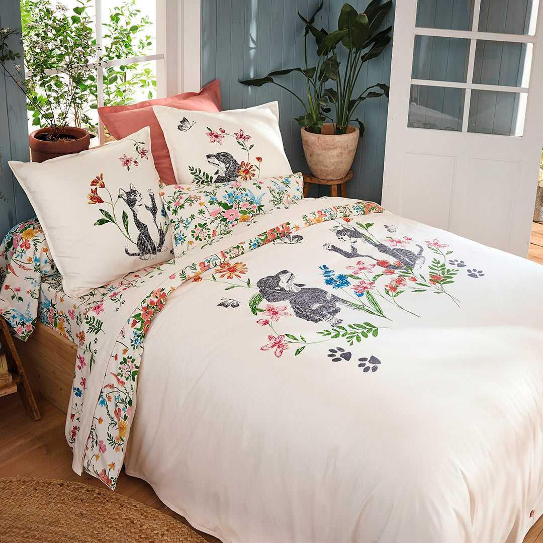 The Garden of Friends Duvet Cover