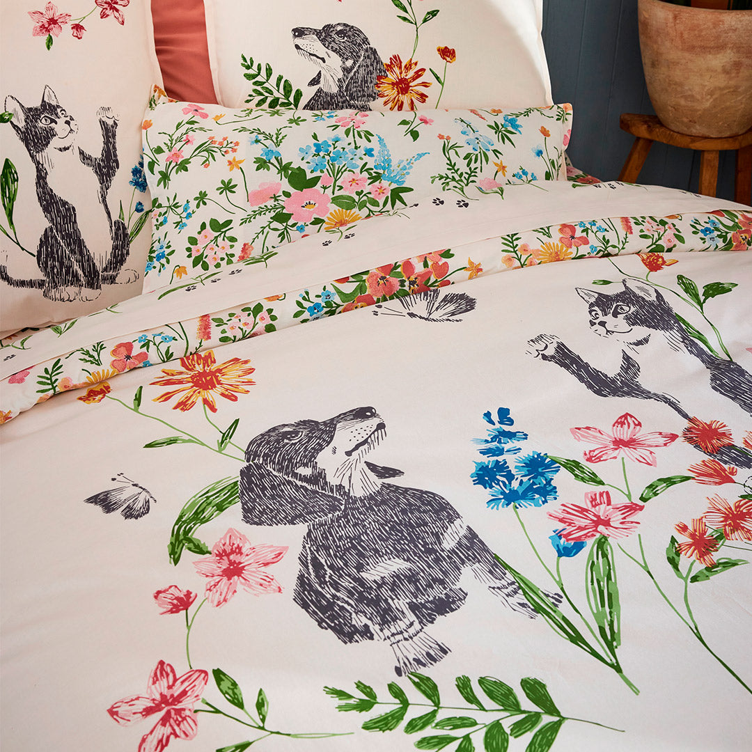 The Garden of Friends Duvet Cover