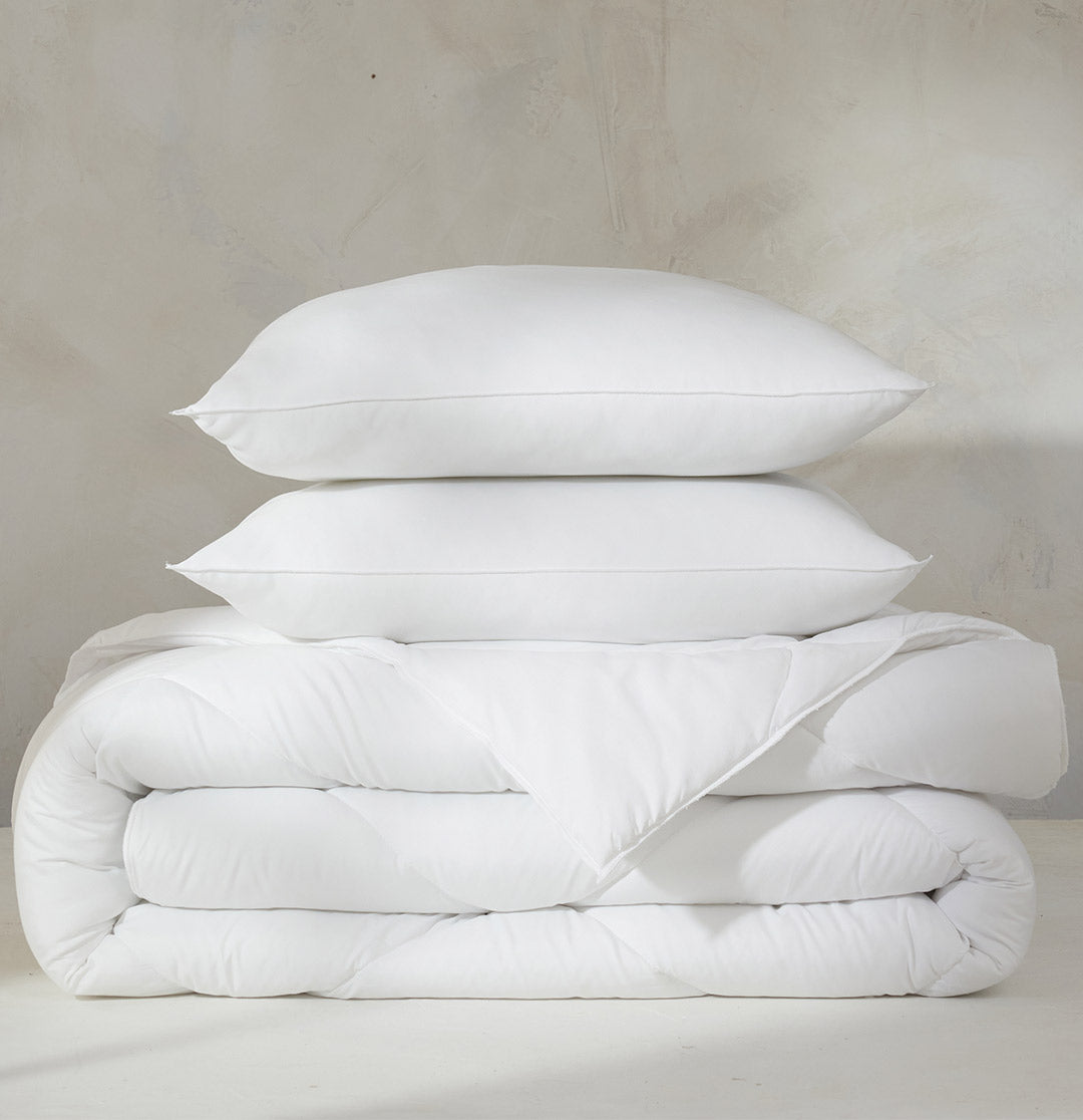 Budget Warm Microfibre Duvet and Square Pillow Set